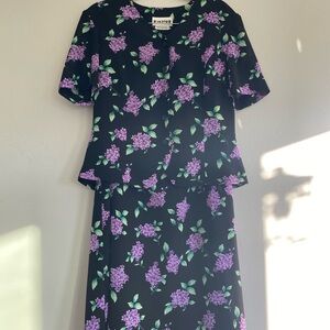 Vintage Joan Leslie Floral Skirt Set